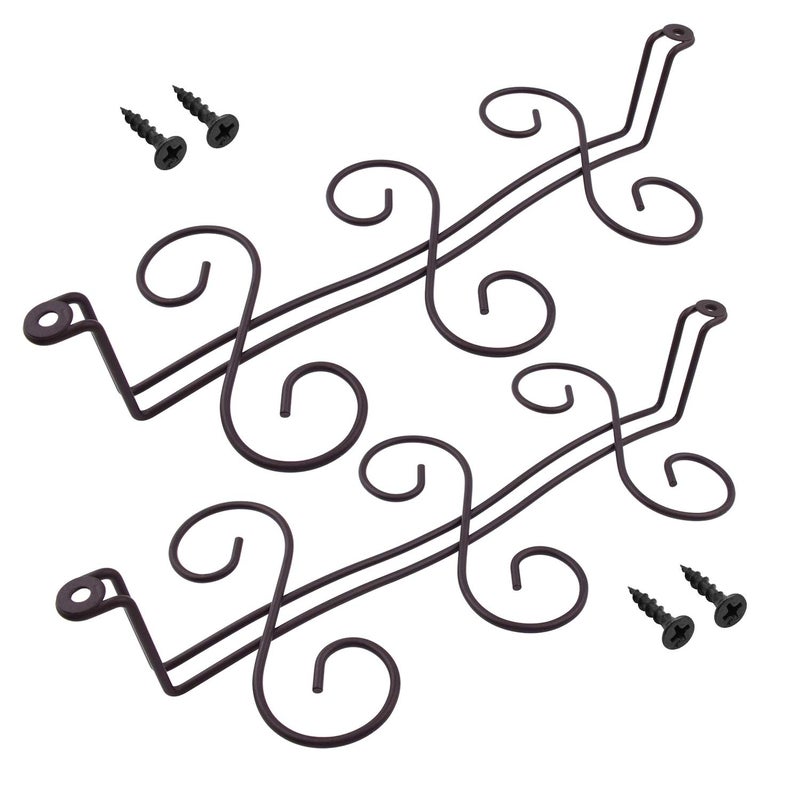 MOCOUM 2 Pack Under Cabinet Stemware Rack, Wine Glass Hanger Rack Wire Holder Storage for Cabinet Kitchen Bar - Image 2